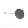 ESC Auto Parts ESP703 Front Bumper Tow Bar Eye Cover XS5117A989BE for Ford Ka MK1 Fast Shipment Free Shipment Ship From Turkey