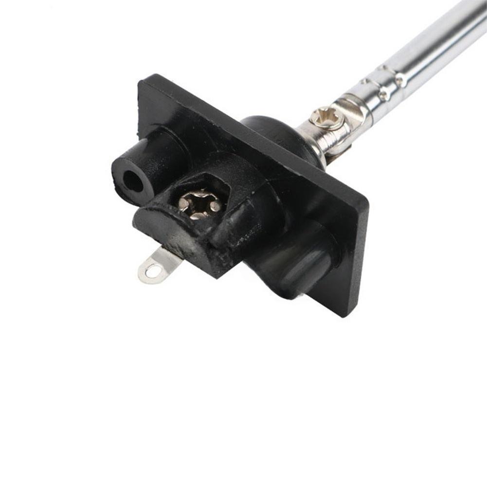 Telescopic Antenna for FM Radio Wireless Alarm Receiver with 4 Section Extension Mechanism and 360 Degree Adjustable Swivel Base