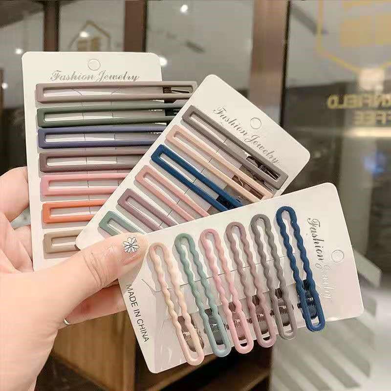 Clipsuri de păr mate Spot Morandi: Clipsuri Duckbill și agrafe Bobby pentru fete în culori macaron