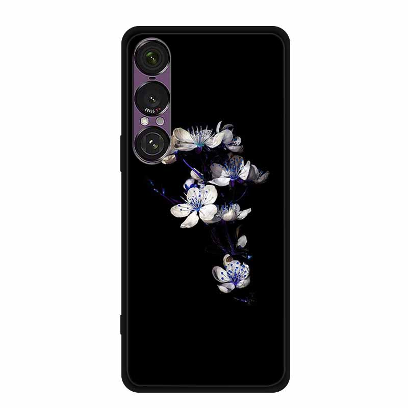 Pro pouzdro na telefon Sony Xperia 1 VII 2025 Kreslené kočky TPU Měkké černé silikonové zadní krycí pouzdro Pro Sony Xperia 1VII 6.5" Pouzdro Funda