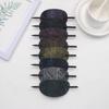 Damen Haarspange mit Stab Kunstleder Haarspange Stab Haarschmuck Oval Form Haarnadeln Pferdeschwanzhalter Haaraccessoires