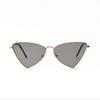 Glasses S1191 Butterfly Triangular Metal Small Frame All Black Sunglasses Women'S Sunglasses Men'S