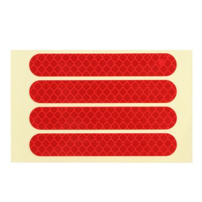 4PCSSet Front Rear Wheel Reflective Sticker Fit for Ninebot G30 Electric Scooter AccessoryRed