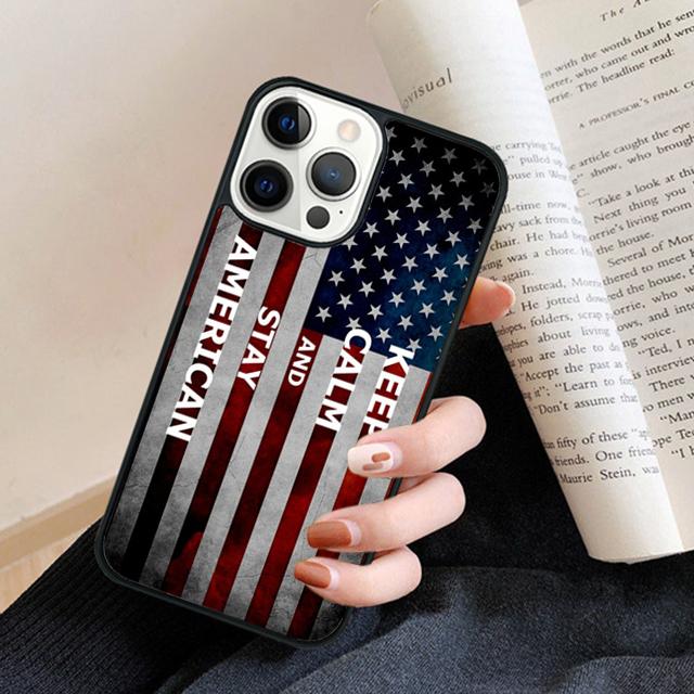 American Flag Phone Case Back Cover for iPhone 17 Air 16 15 14 13 11 12 Pro Max Plus Fundas Coque