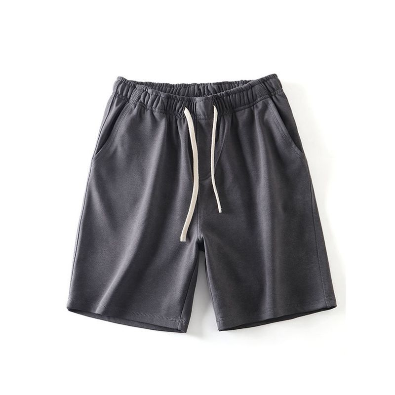 American Pure Cotton Knitted Shorts Men's Summer 2024 New Arrival Sports Fifth Pants Export Men's Pants Full Cotton Casual Pants