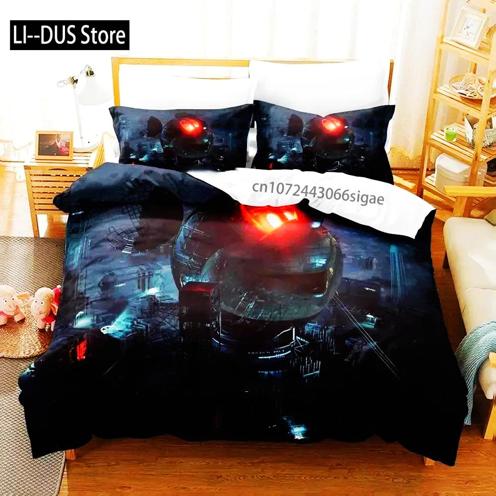 3D Print Sci Fi Structure Bedding Set Duvet Cover Bed Set Quilt Cover Pillowcase Comforter King Queen Size Boys Adult Bedding