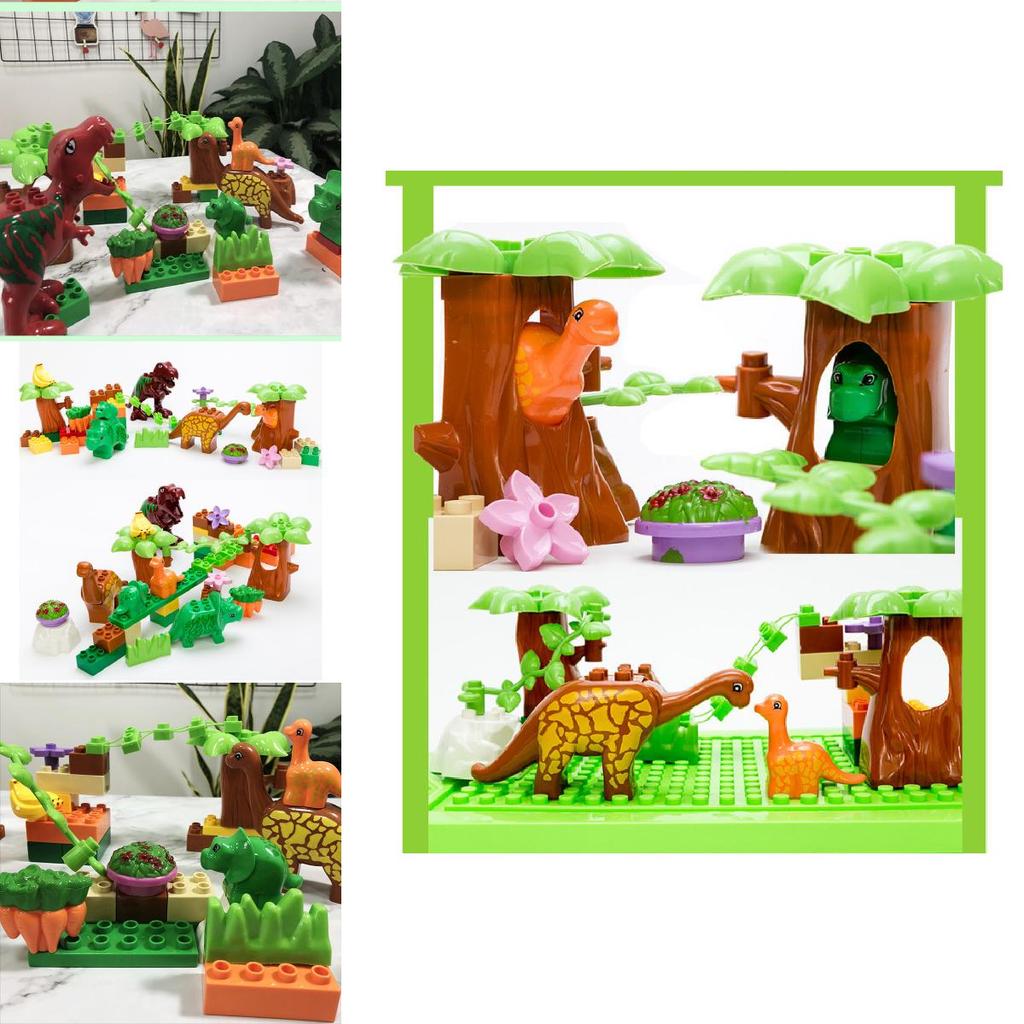 Dinosaur Building Blocks Set For Kids With Large Abs Plastic Pieces For Creative Play