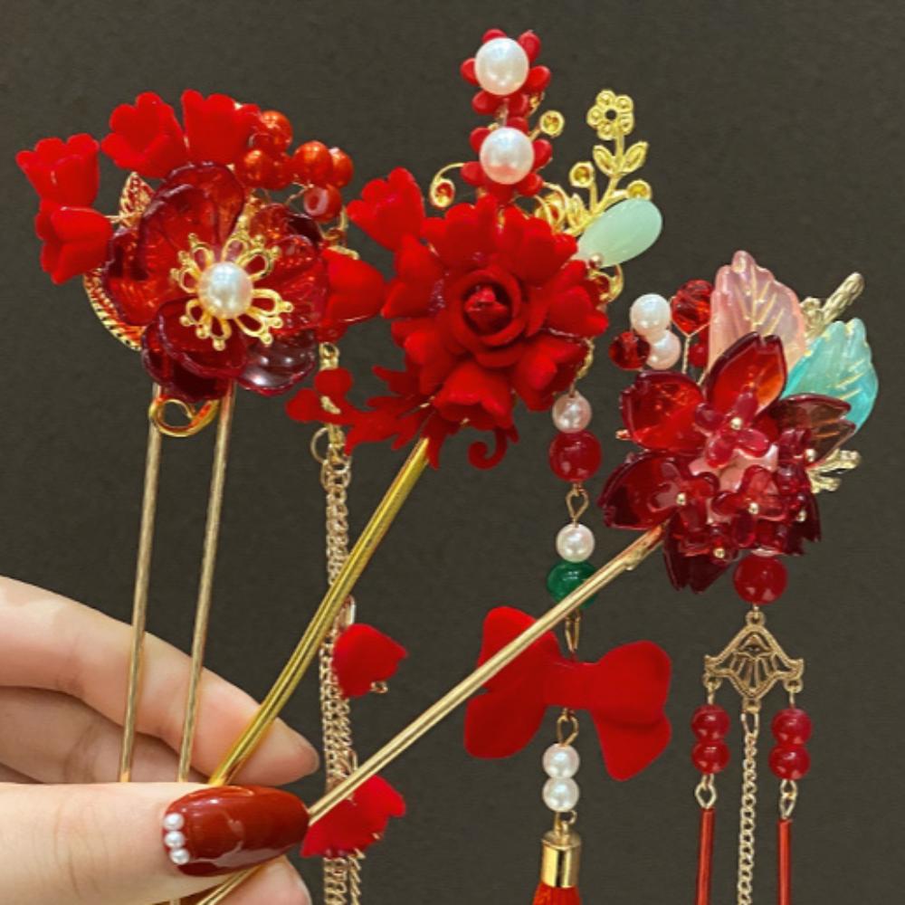 Classic Chinese Headwear Vintage Hanfu Hairpin Hair Ornaments Pendant Hair Stick Women