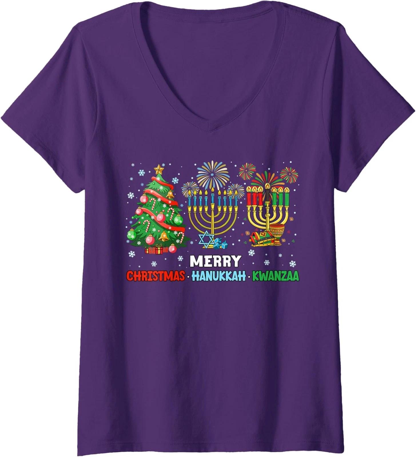 Trending Six Seven Meme 6 7 Christmas 67 Xmas Ladies V-Neck Tshirt 3XL