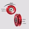73mm Bearing Pulley Wheel Universal for Cable Fitness Equipment Garage Door Replace - Red