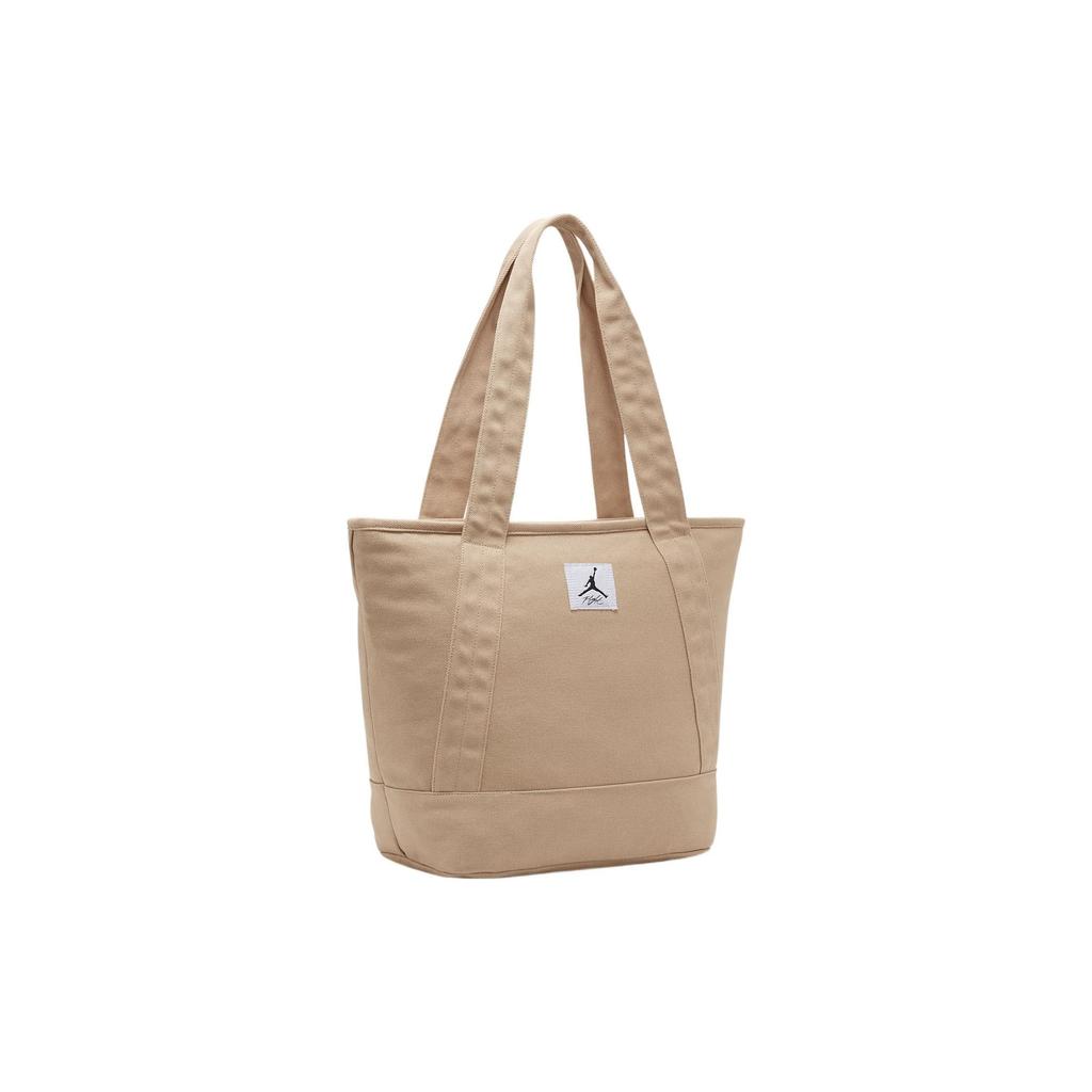 Jordan Portable Versatile Zipper Closure Polyester Tote Bag Shopping Bag Shoulder Handbag Regular Women tote bags Desert-Brown WA0731-X6A