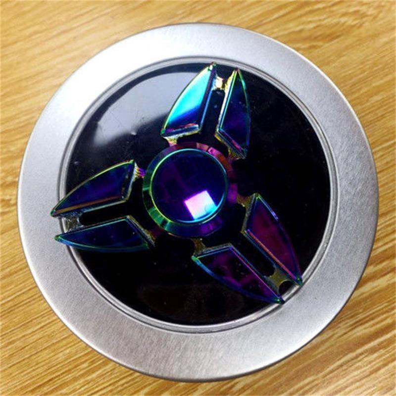 Spinner de Mão Fidget de Liga Arco-Íris Luxuoso Para Alívio do Estresse e Aprimoramento do Foco