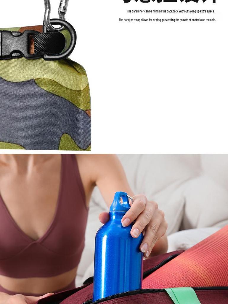 Tragbares Schnelltrocknendes Mikrofaserhandtuch und Wasserdichte Tasche für Outdoor-Sport, Reisen und Geschäftsreisen