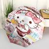 1pc Sanrio Umbrella Portable Folding Umbrella Iron Frame Hole Bone Structure Outdoor Home Umbrella