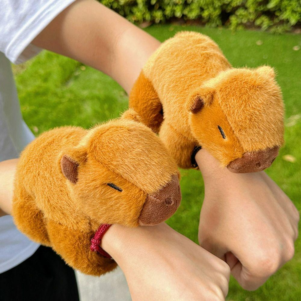 

Капибара грызун пощечина браслет серии моделирование капибара плюшевый браслет домашний декор