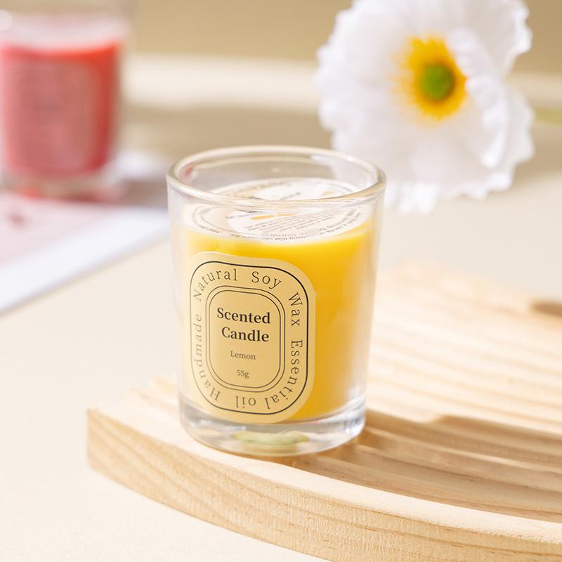 Scented Candles Colored Cups Scented Wax Decorative Gifts