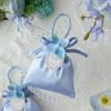 Mini Wedding Candy Bag Satin Festive Sugar Bag Portable Flower Drawstring Bag  Festival