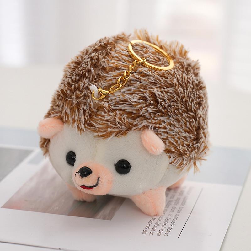 Soft Colorful Hedgehog Stuffed Animal Keyring Bag Pendant Hanging Decoration