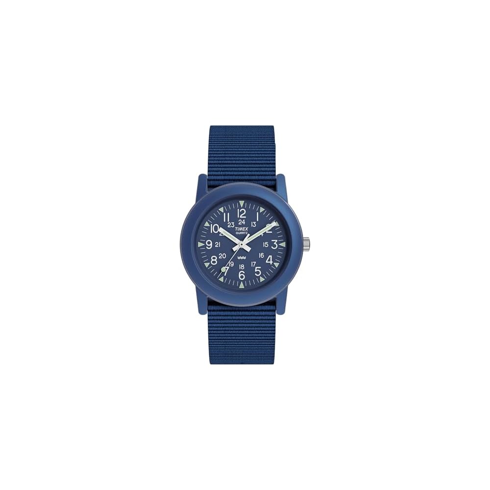 Timex Camper 34mm Quartz Analog Watch Blue 30m Water Resistant Second Generation