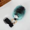 Elegant Animal Inspired Key Holder Lightweight Mink Hair Decors Hedgehog Car Decoration Charm For Everyday Use