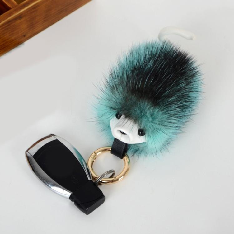Elegant Animal Inspired Key Holder Lightweight Mink Hair Decors Hedgehog Car Decoration Charm For Everyday Use