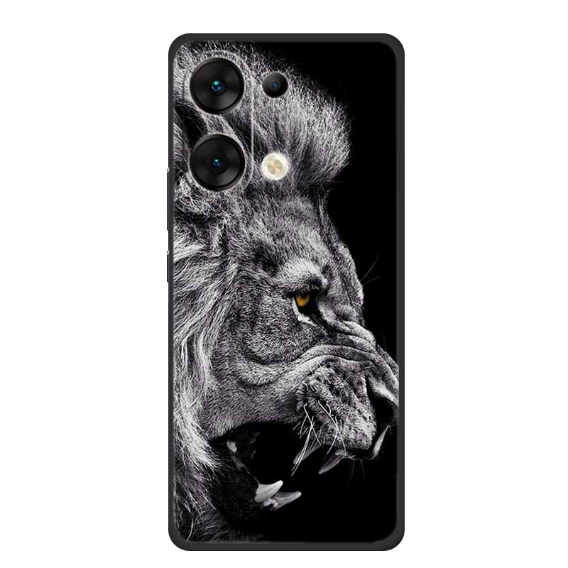 For Xiaomi Poco M6 Pro 4G Case 6.67" Animals TPU Soft Silicone Back Cover Phone Cases for POCOM6 Pro 4G Protector Wolf Cool Para