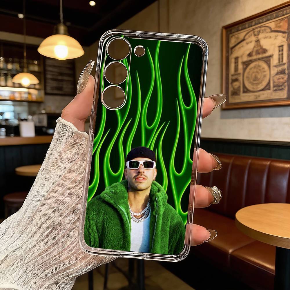 F-Feid Ferxxo SIXDO Singer Phone Case For Samsung Galaxy A71,A70,A52,A51,A40,A30 Transparent Cover