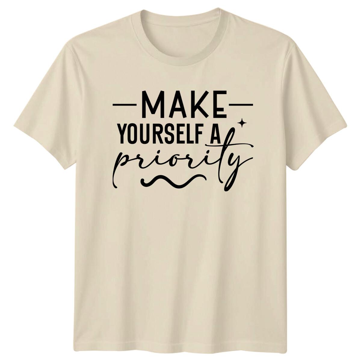 Make Yourself A Priority Mental Health T-Shirt Social Cause Gift XXL