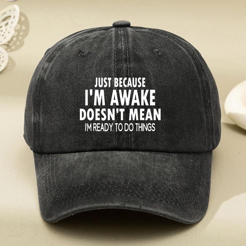 

Letter Printed Hats for Men and Women, Retro and Versatile Soft Top, Curved Brim, Small Baseball Cap with Face, Outdoor Leisure чёрный