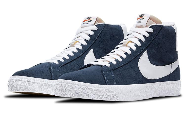 Nike Sb Zoom Blazer Mid Navy White 864349-401