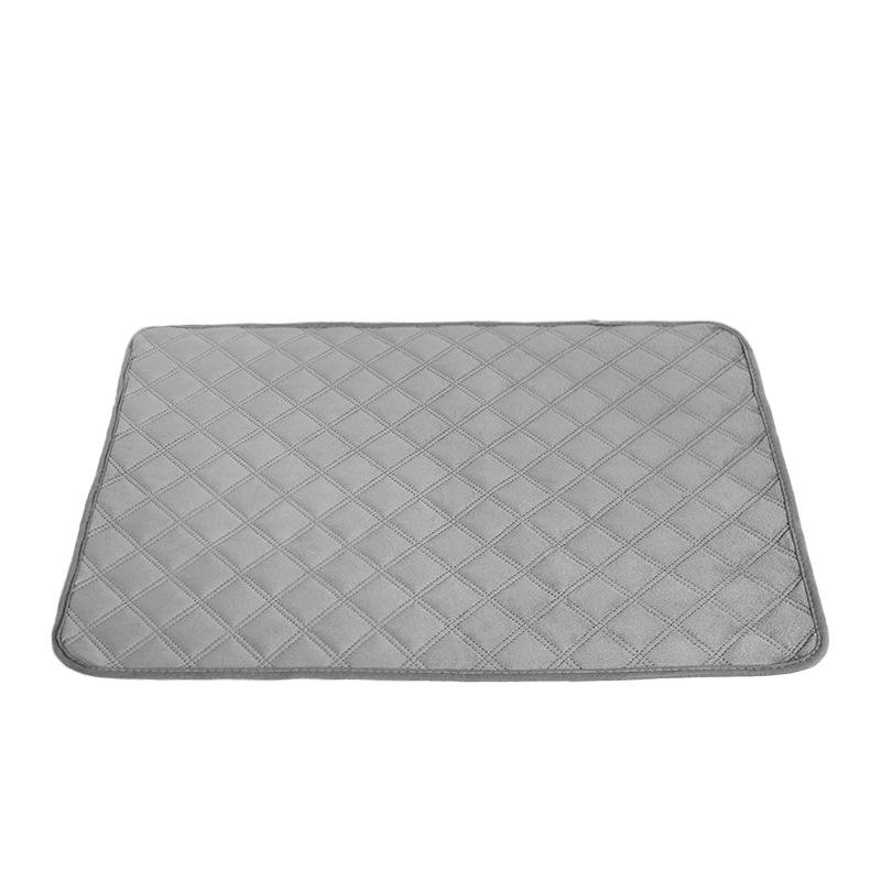 2-piece self-heating pet pad, washable non-slip warm pad, universal warm and cold nest pad for cats and dogs 16 × 20-inch gray model