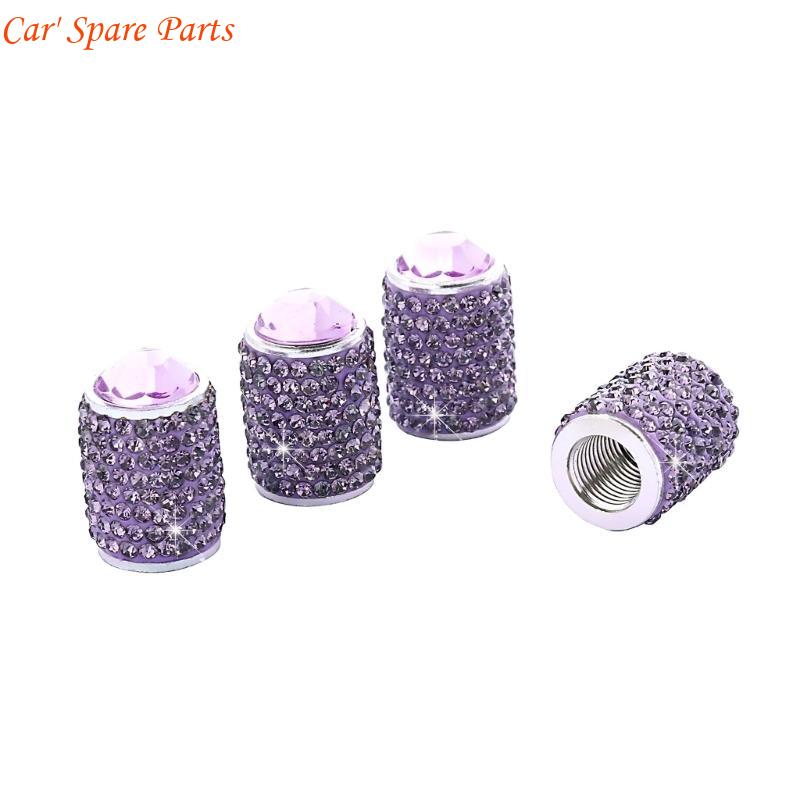 

Y4UA General Twinkle Tire Valves Stem Caps Metal Tire Valves Stem Covers Dustproof Tire Caps Car Accessories for Car & Bikes