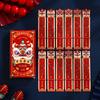 12Pcs/Set Cartoon Draw Lots Red Envelope Chinese Style Good Luck Lucky Draw Red Pockets Paper Blessing Surprise Boxes Pockets
