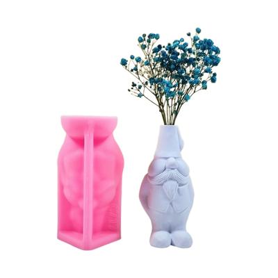 Vase Resin Molds Gnome Doll Silicone Mold Succulent Plant Flower Pots Mold Epoxy Resin Casting Mould Home Decorations