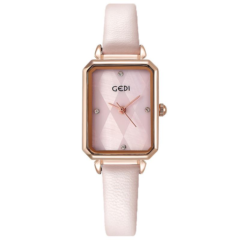 Women'S Watch Fashion High Value Small Square Watch Women'S High Sense Belt Quartz Watch