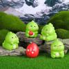 9Pcs/set Cartoon Mini Dinosaurs Animal Miniatures Resin Ornaments Micro Landscape Fairy Garden Dollhouse Decoration