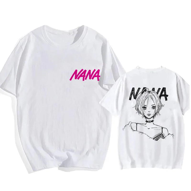 2025 Summer Nana Osaki Gothic Comic Tshirt Mens Funny Tshirt Loose Cotton Top Fashion Hiphop Y2k Tshirt Street Clothes