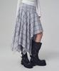 Urban Dress Lyra Asymmetrical Check Midi Skirt_2 Colors