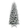 VidaXL Sapin de Noël artificiel avec neige floquée 180 cm PVC et PE345190