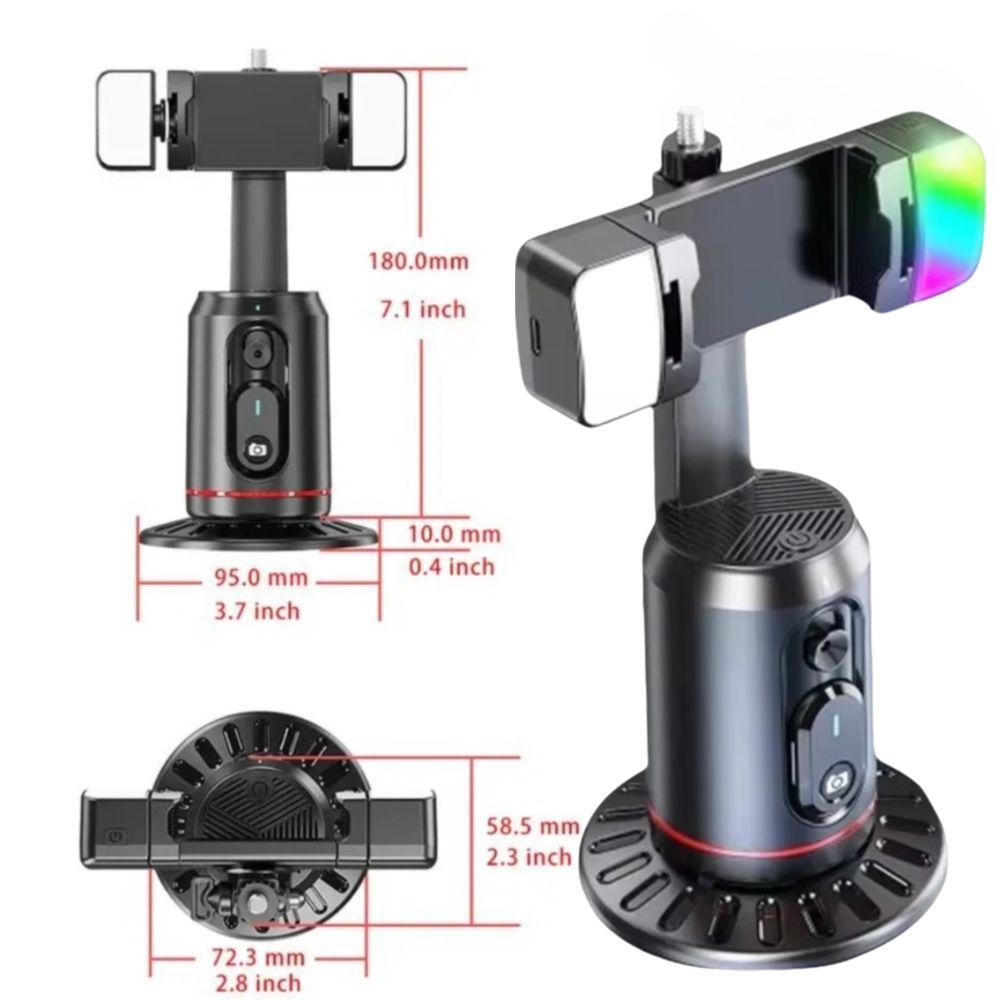 Auto Face Tracking AI Smart Gimbal Tripod 360° Rotating Gesture Control Gimbal Stabilizer Universal Bluetooth Remote