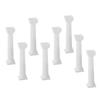8PCS Roman Pillars Vintage Plastic Column for Multi Layer Cake Support Miniature Landscape Decoration