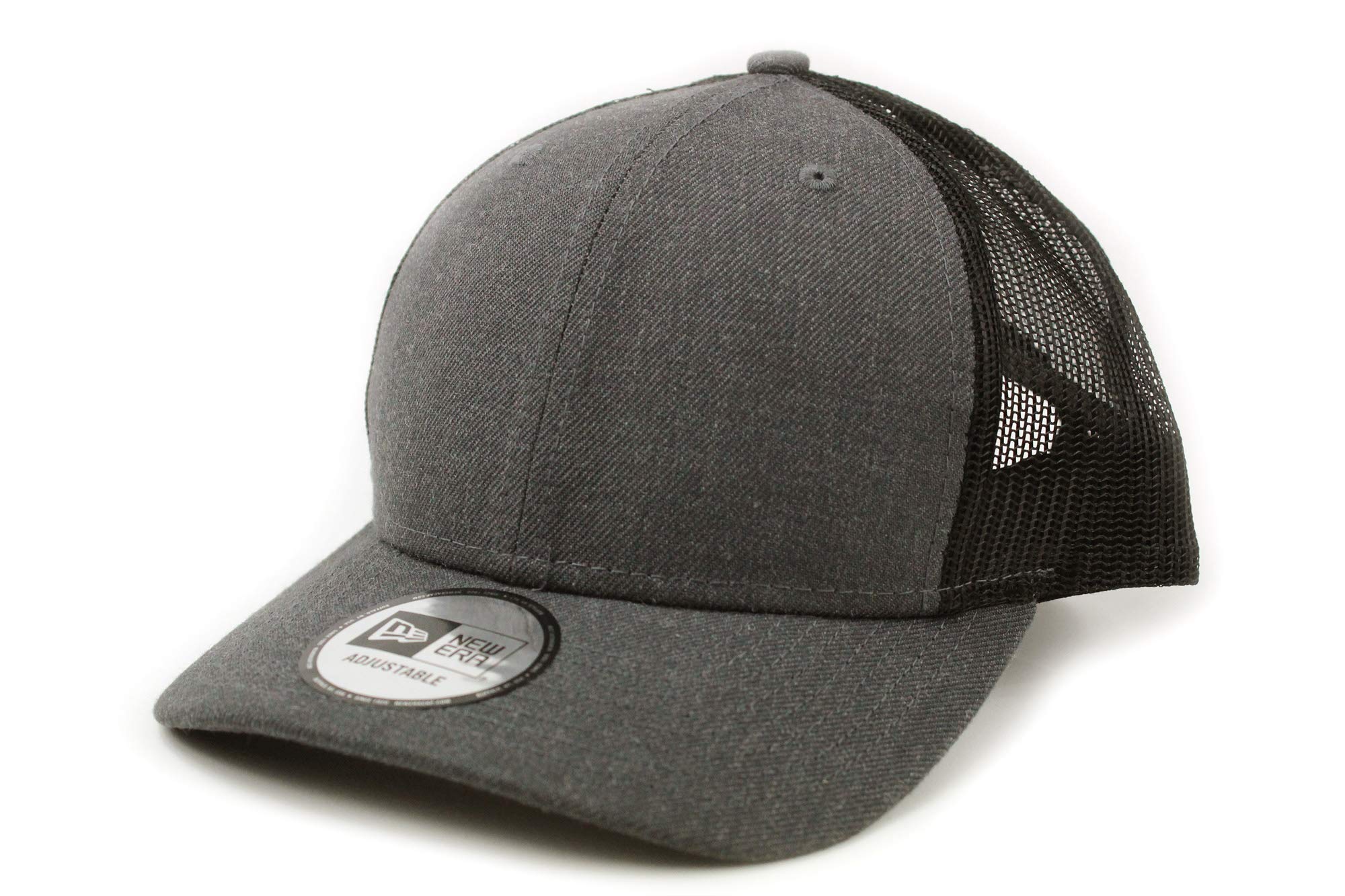 

New Era Trucker Cap Low Profile Snapback in Heather Graphite/Black