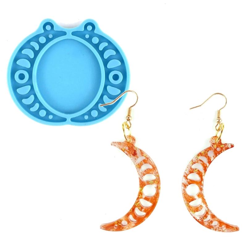 Silikon Ohrringformen Anhänger Epoxidharzform Epoxidharzformen DIY Schmuckherstellung Formen für Schmuckdekorationen