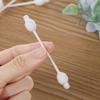60 Stück Doppelseitige Wattestäbchen zur Make-up-Entfernung, Bio-Wattestäbchen mit Spitze, Papierwattestäbchen für Haustiere und Kosmetik