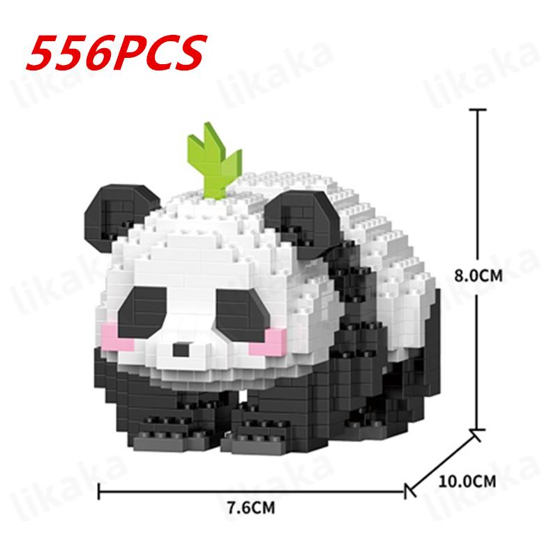 Cute Panda Building Blocks DIY Blocks Micro Blocks Creative Panda Animal Toys Diamond Bricks Toys for Children Boys Girls Gifts