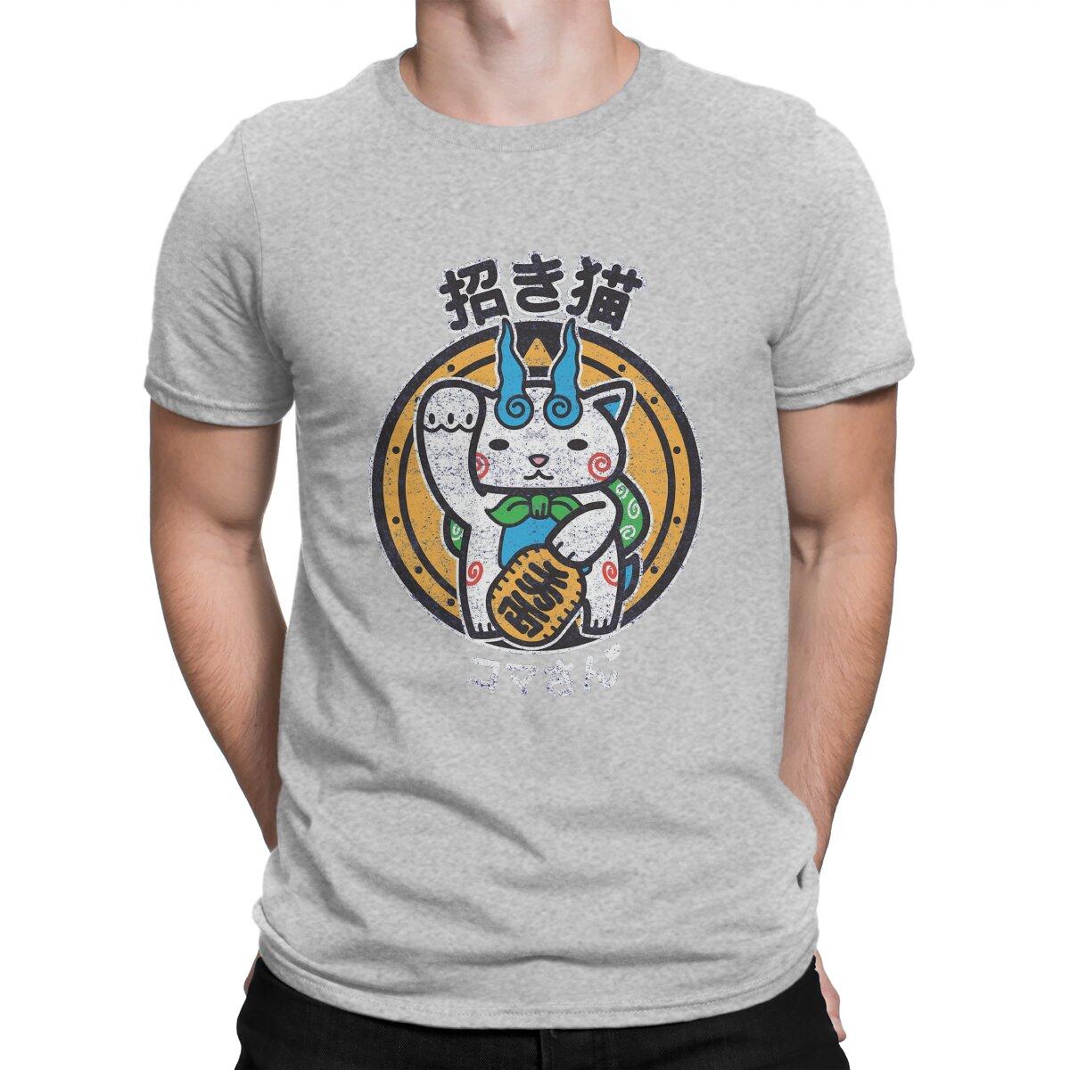 

Yokai Watch Men s TShirt Maneki San Fashion T Shirt Harajuku Streetwear Hipster S