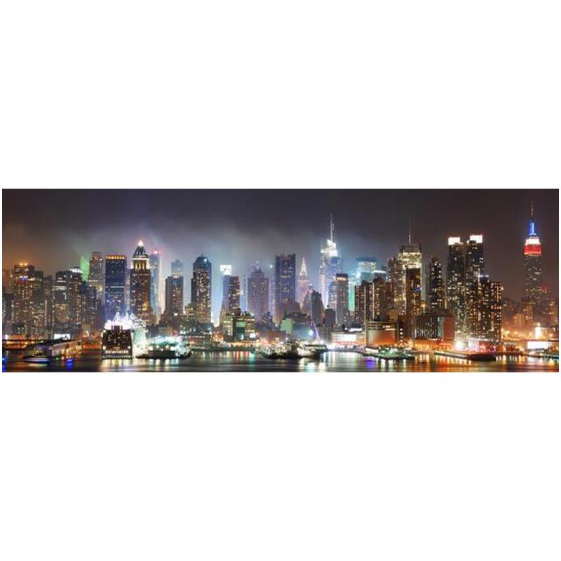 Brooklyn Bridge Night Landscape Canvas Paintings On The Wall Posters And Prints New York City Canvas Pictures For Bed Room Decor Background