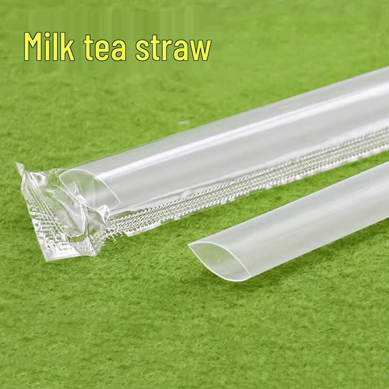 Individually Wrapped Hardened Thick Bubble Tea Straws