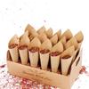 Wedding Supplies Confetti Cone Holder Kraft Paper Stand Box Confetti Cone Tray  Wedding Party