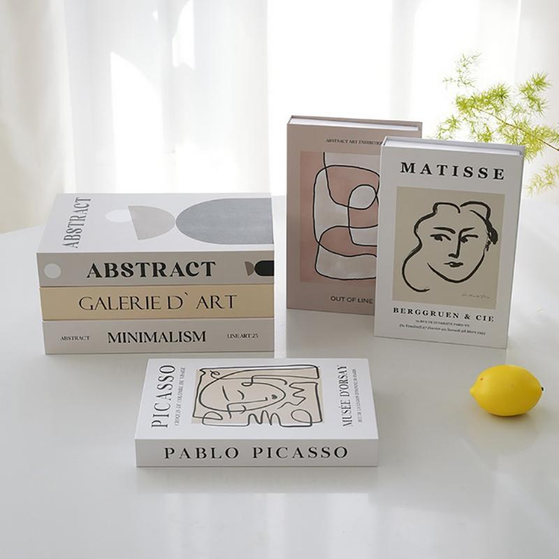Open Luxury Fake Book Storage Box Home Decor  Paris Decorative Books Interior Decoration Coffee Table Bedroom Ornaments